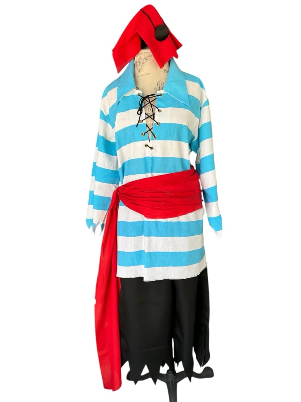 Leg Avenue Men's Pirate Smead Costume set including eye patch Size XL EUC RARE